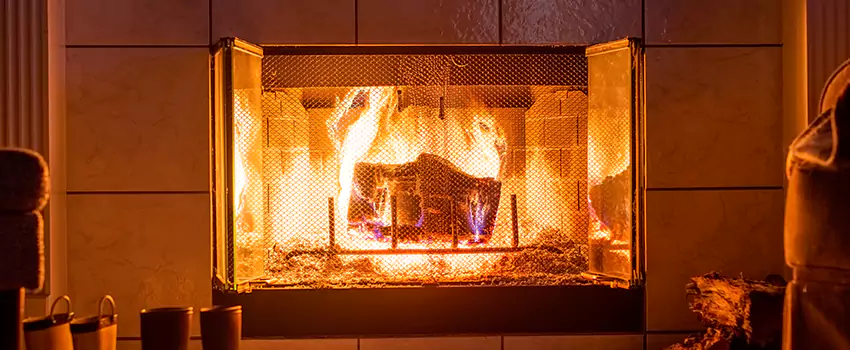 Mendota Hearth Landscape Fireplace Installation in West New York, New Jersey