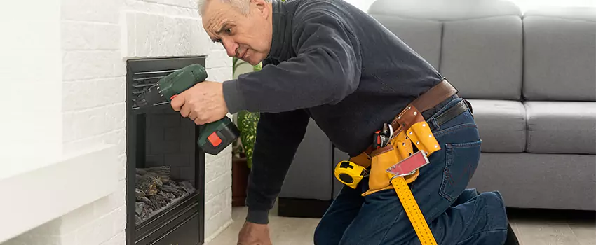 New Indoor Fireplace Installation in West New York, New Jersey