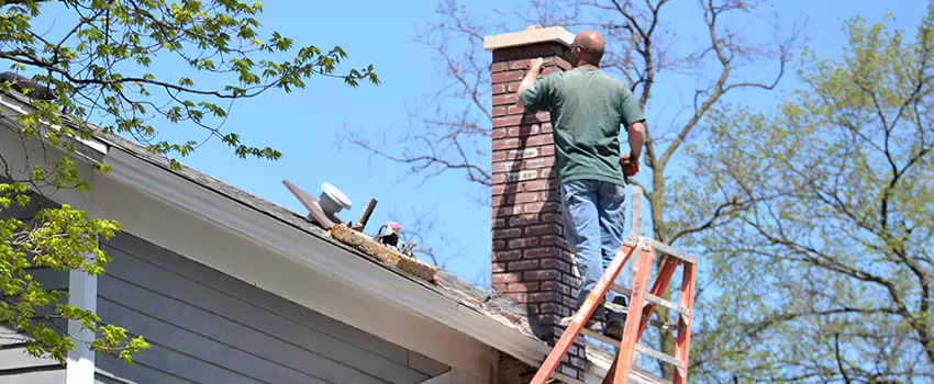 Vinyl and PVC Chimney Flashing Installation in West New York, NJ