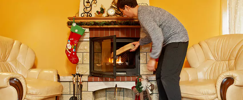 Rusted Metal Fireplace Restoration in West New York, New Jersey