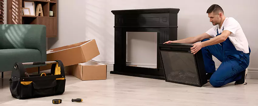 Old Rusted Metal Fireplace Repair And Replacement in West New York, NJ