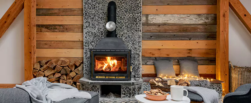 Thelin Hearth Products Direct Vent Gas Stove Fireplace Inspection in West New York, New Jersey